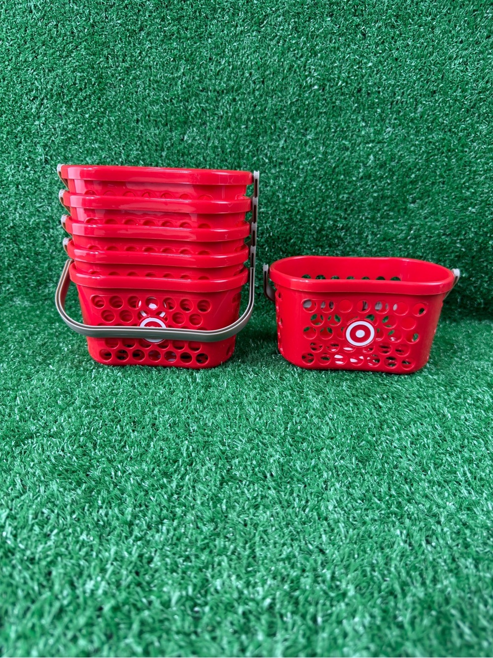 Target Red Mini Shopping Baskets Party Set